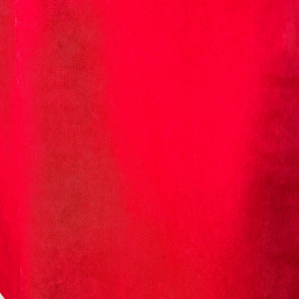 Amanda Smith Petite Skirt- 14P- velvet like red, some stretch with elastic waist - Picture 5 of 6